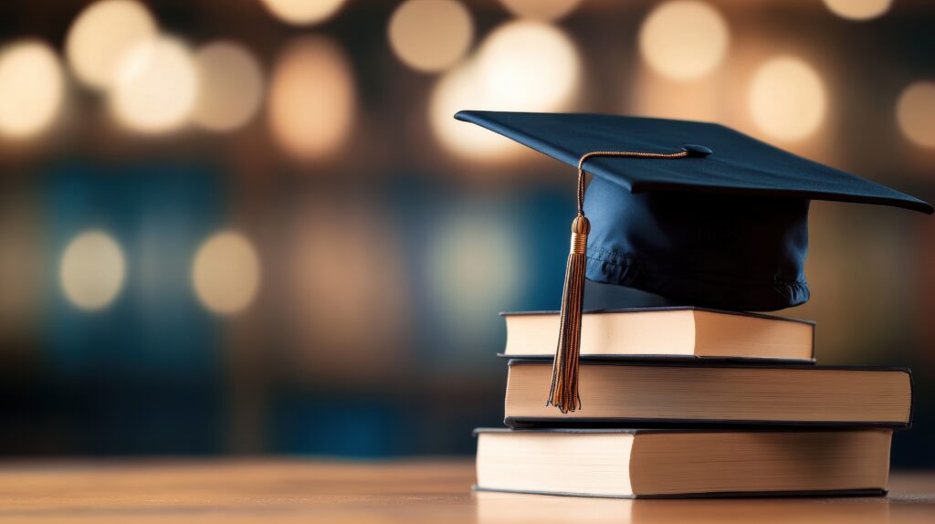 Chapeau de diplomé pour la remise des diplômes à l'ESPL